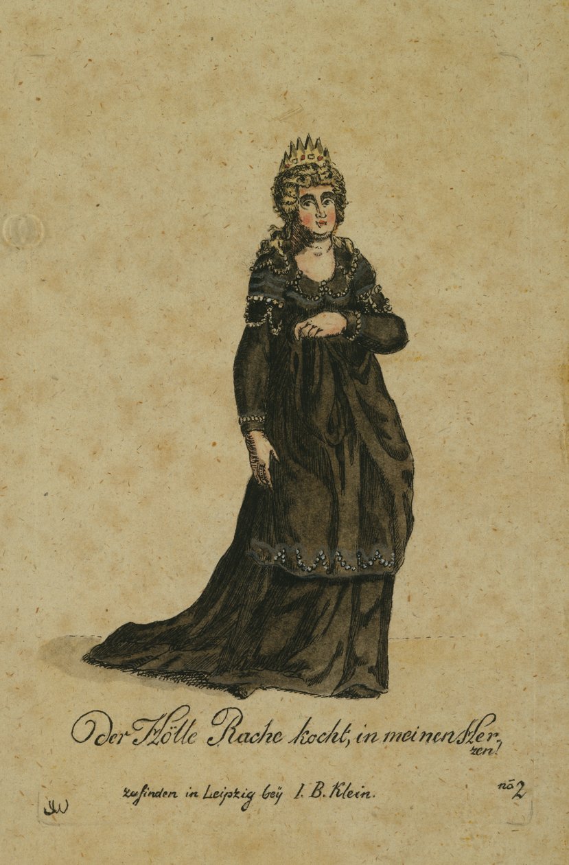Costume pour le rôle de la Reine de la Nuit dans l