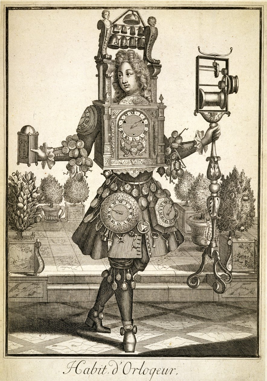 Costume pour un horloger, pub. par Gerard Valck c.1690 - German School
