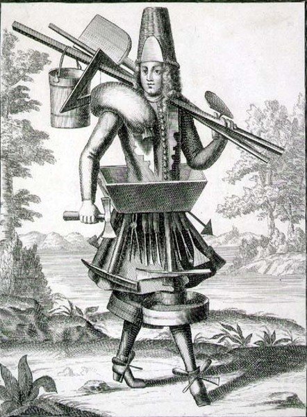 Costume pour un maçon, publié par Gerard Valck vers 1690 - German School