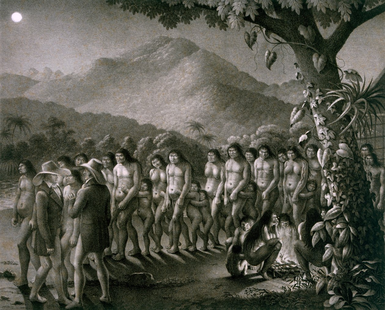 Danse de la tribu Puri, illustration de l