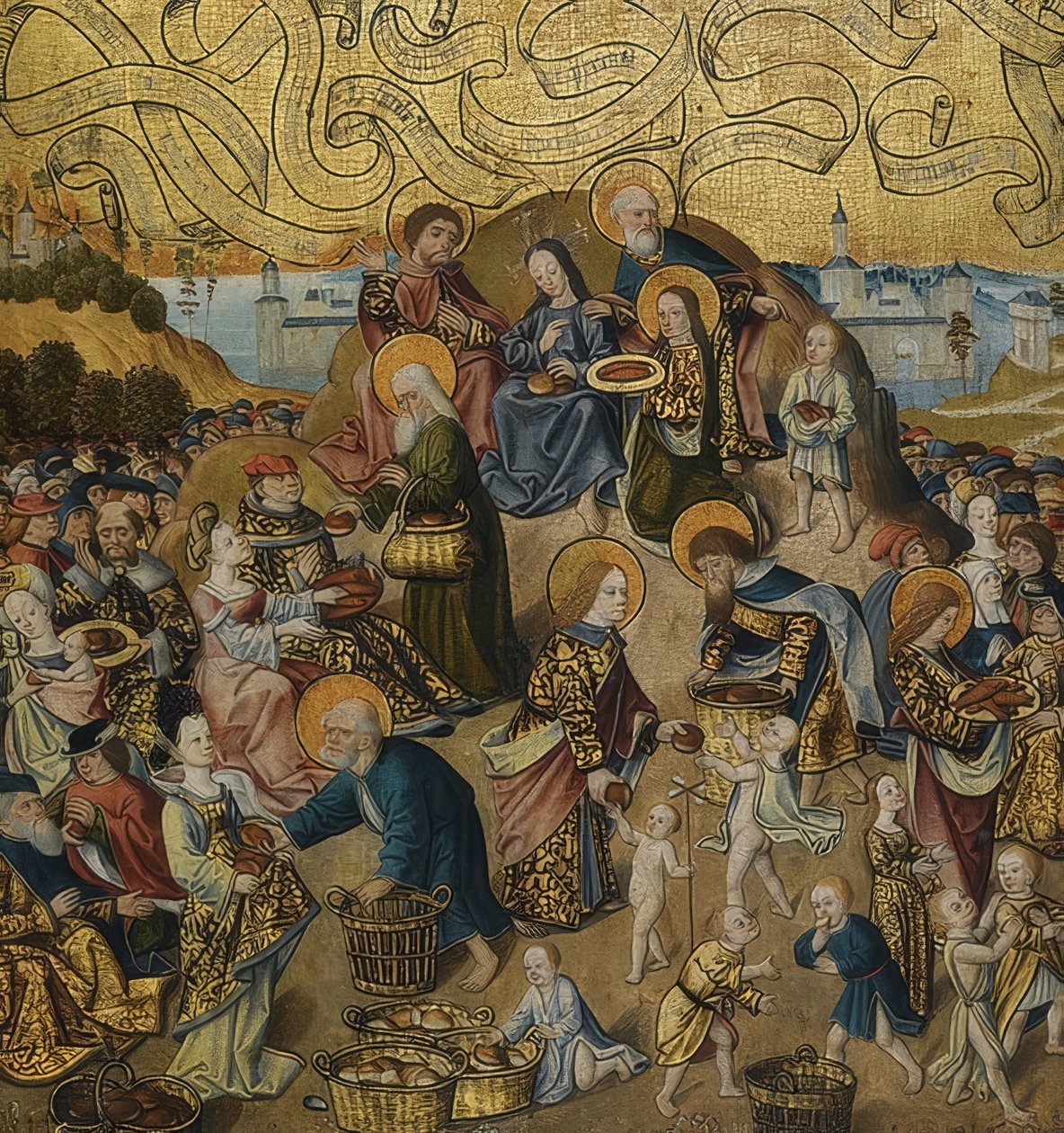Le miracle des cinq pains et deux poissons - German School