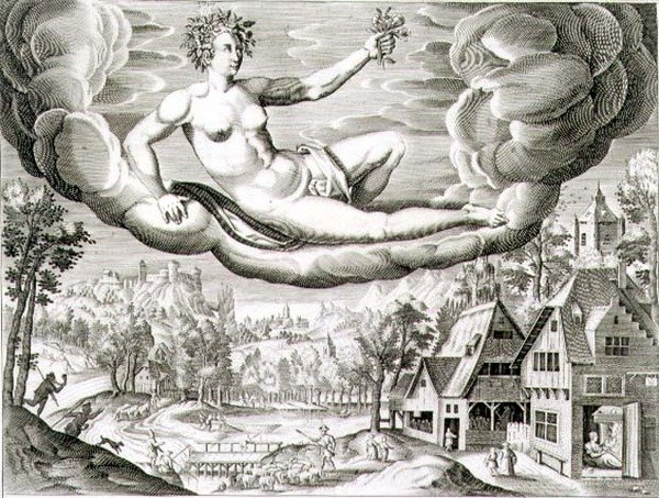 Aube, gravé par Paul Furst (c.1605-66) - German School
