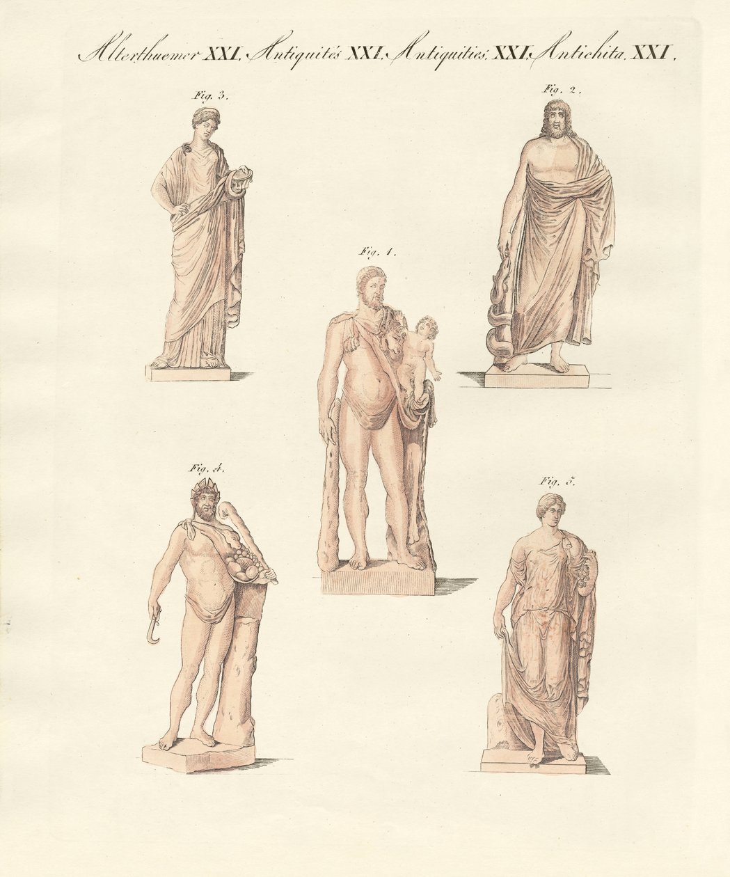 Divinités des Grecs et des Romains - German School