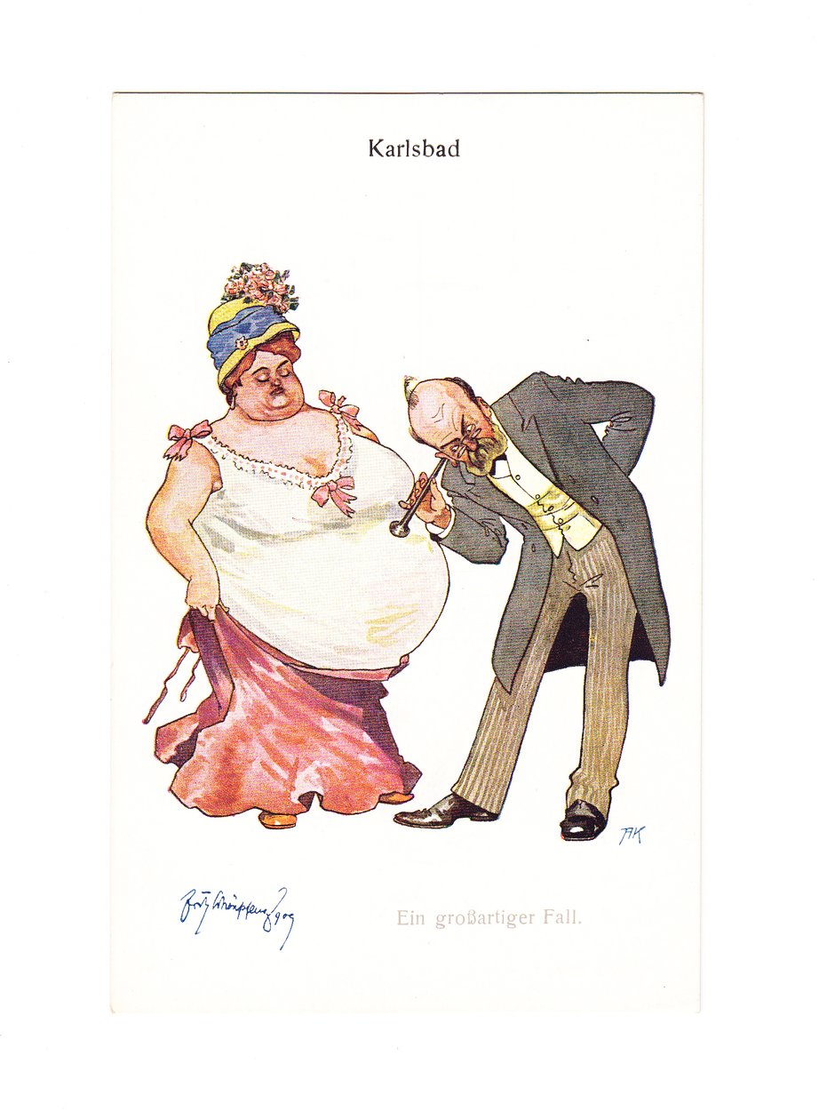 Carte postale humoristique édouardienne d