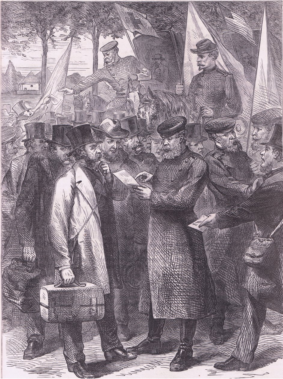 Résidents anglais quittant Paris, Histoire de la guerre entre la France et l