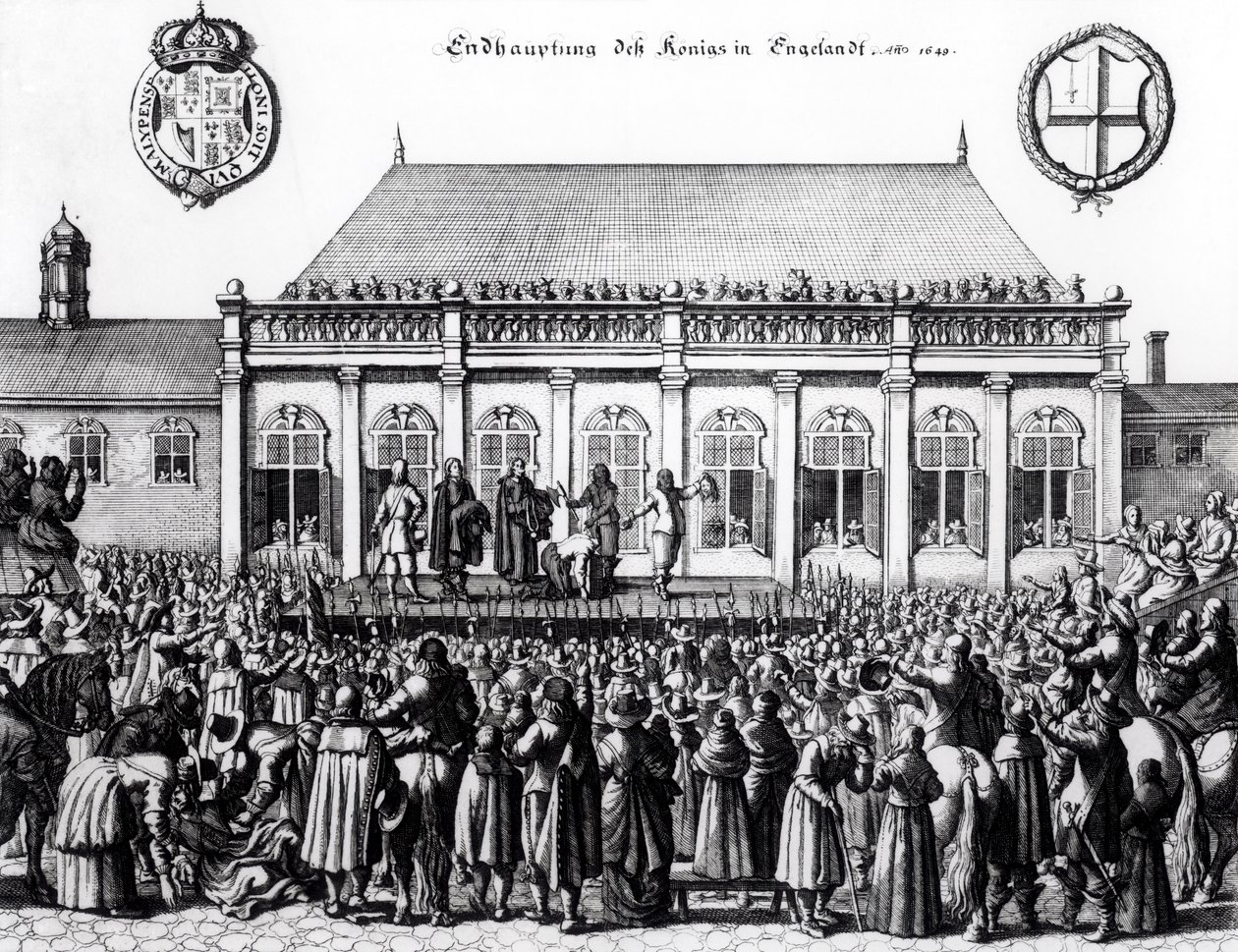 Exécution de Charles Ier (1600-49) à Whitehall, le 30 janvier 1649 - German School