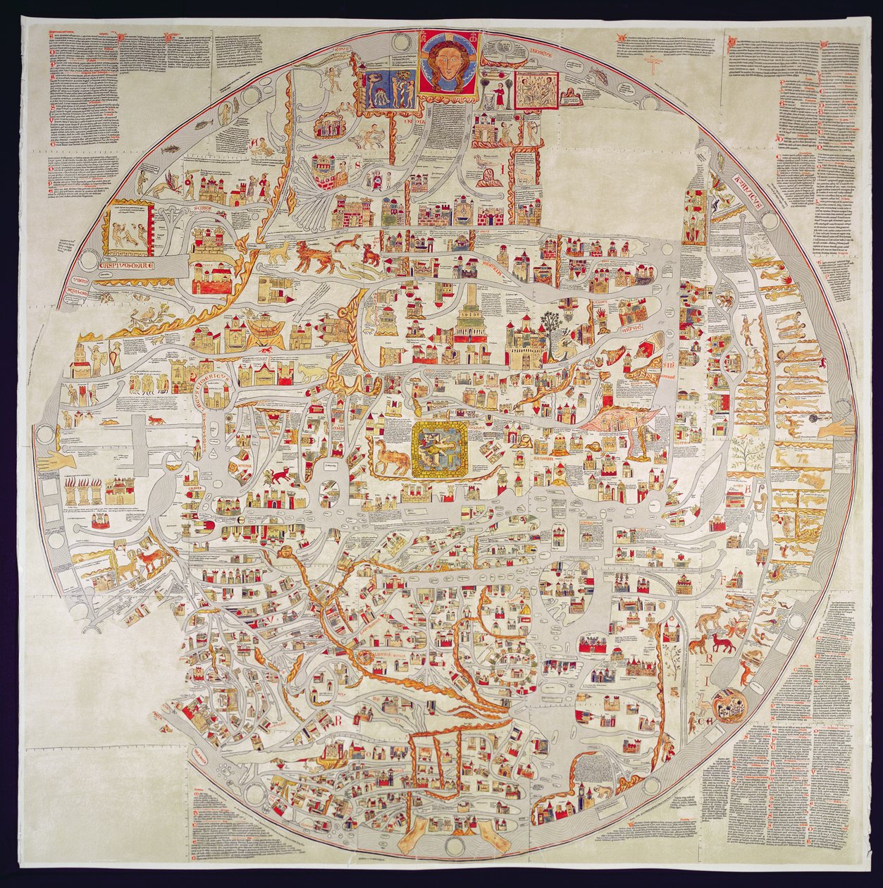 Copie fac-similé du "Ebstorf Mappamundi", réalisé pour le couvent d