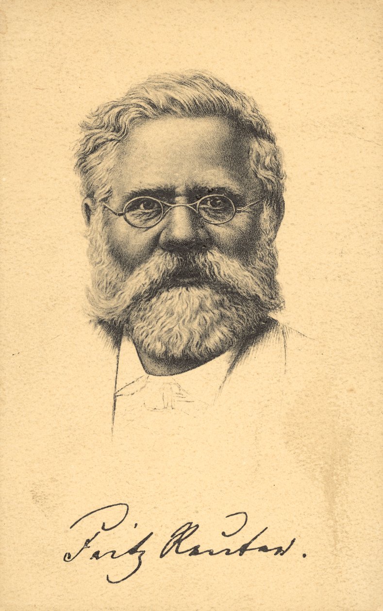 Fritz Reuter (litho) - German School