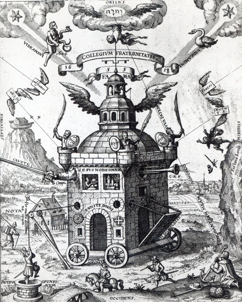 Frontispice de Collegium Fama Fraternitatis par Theophilus Schweighardt, 1618 - German School