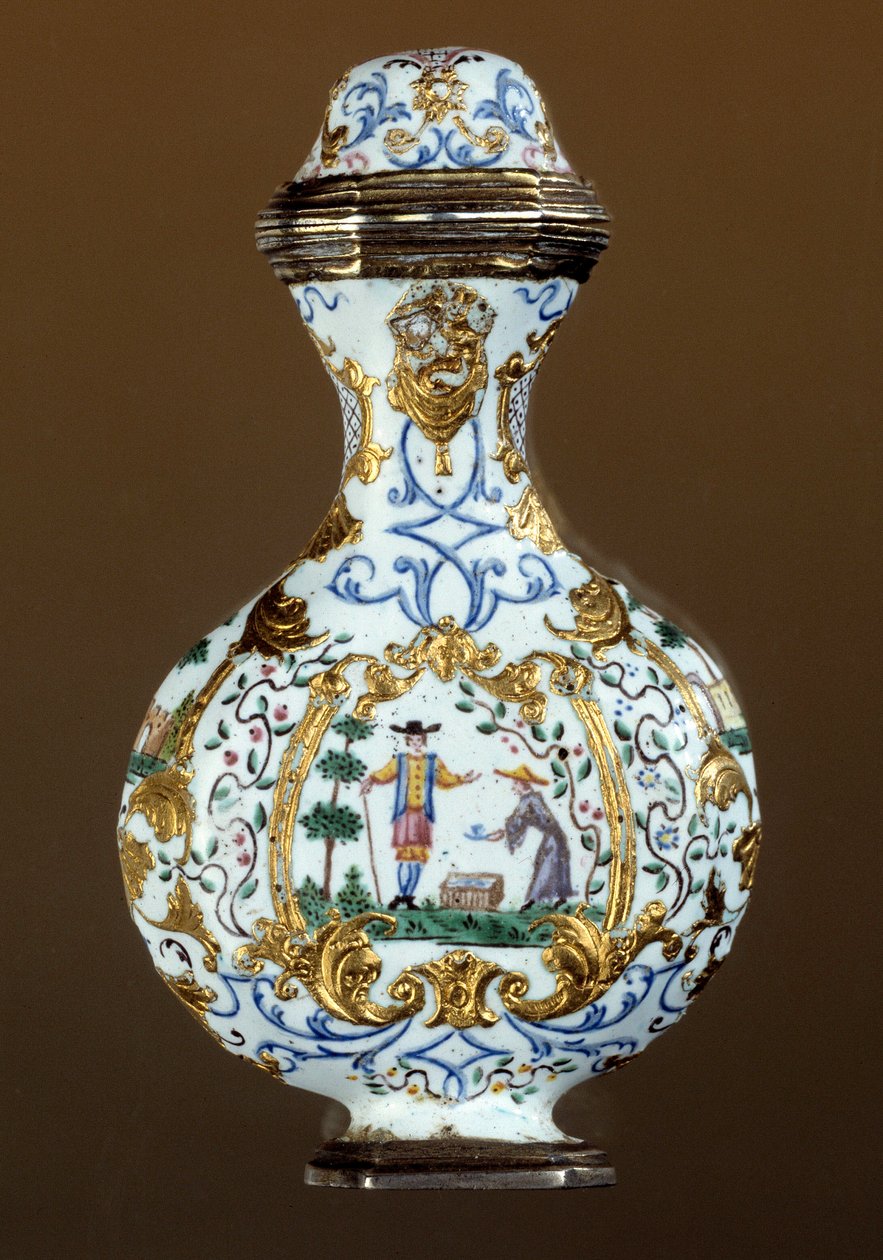 Art allemand : Flacon de parfum du XVIIIe siècle - German School