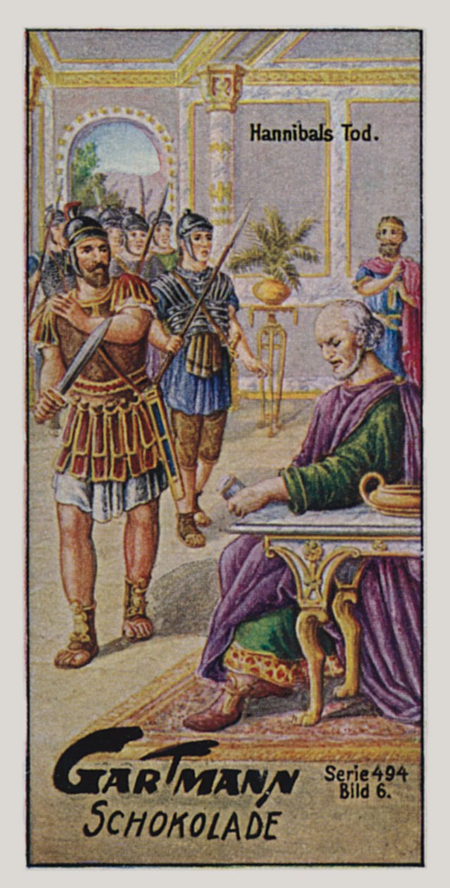 Hannibal (lithographie couleur) - German School