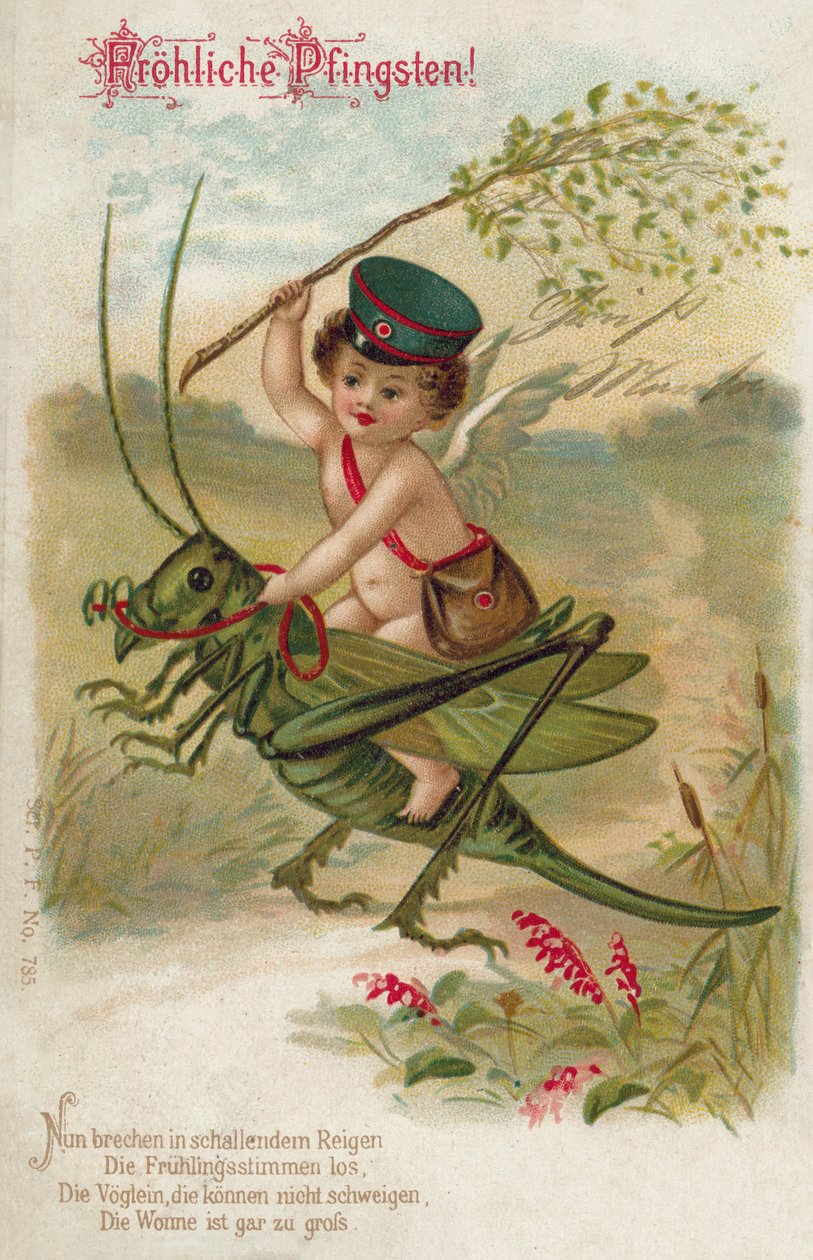 Joyeuse Pentecôte (lithographie couleur) - German School