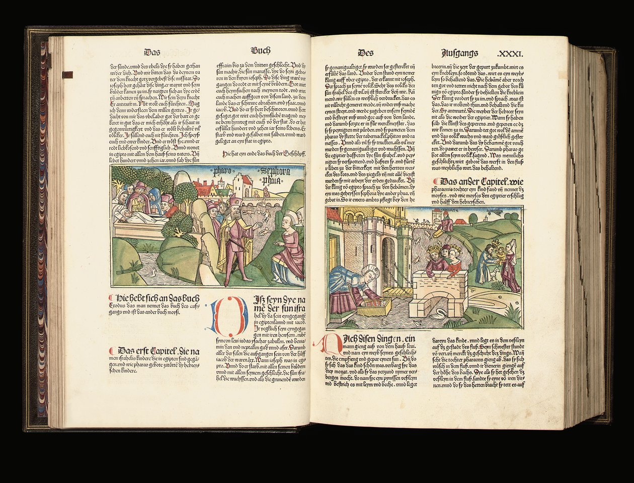 Copie illuminée de la 9e édition de la Bible en allemand, Anton Koberger, Nuremberg, 1483 - German School