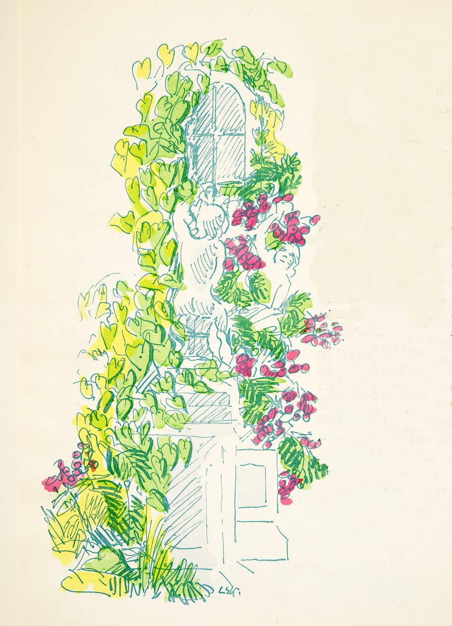 Illustration de Styl, pub.1922 (pochoir) - German School