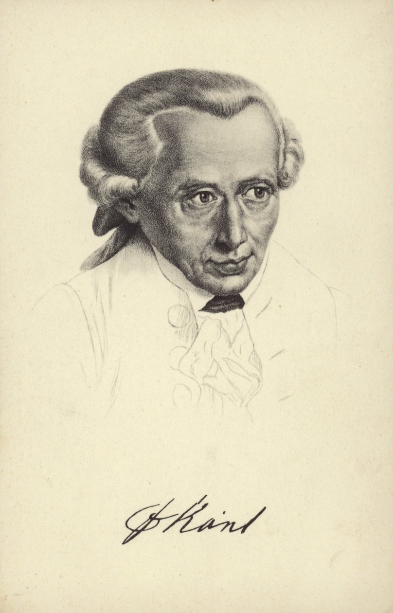 Immanuel Kant (litho) - German School