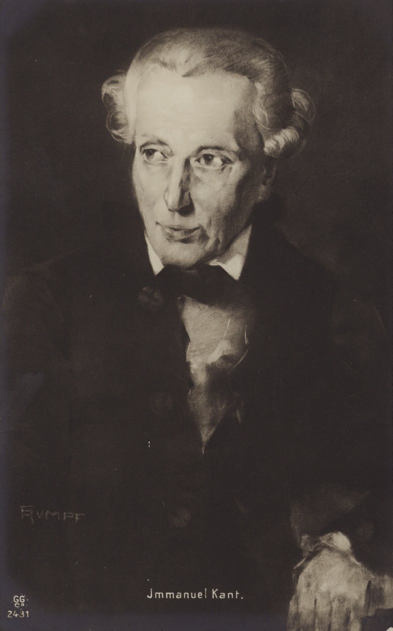 Immanuel Kant (litho) - German School