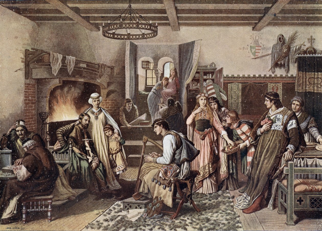 Dans la grande salle d