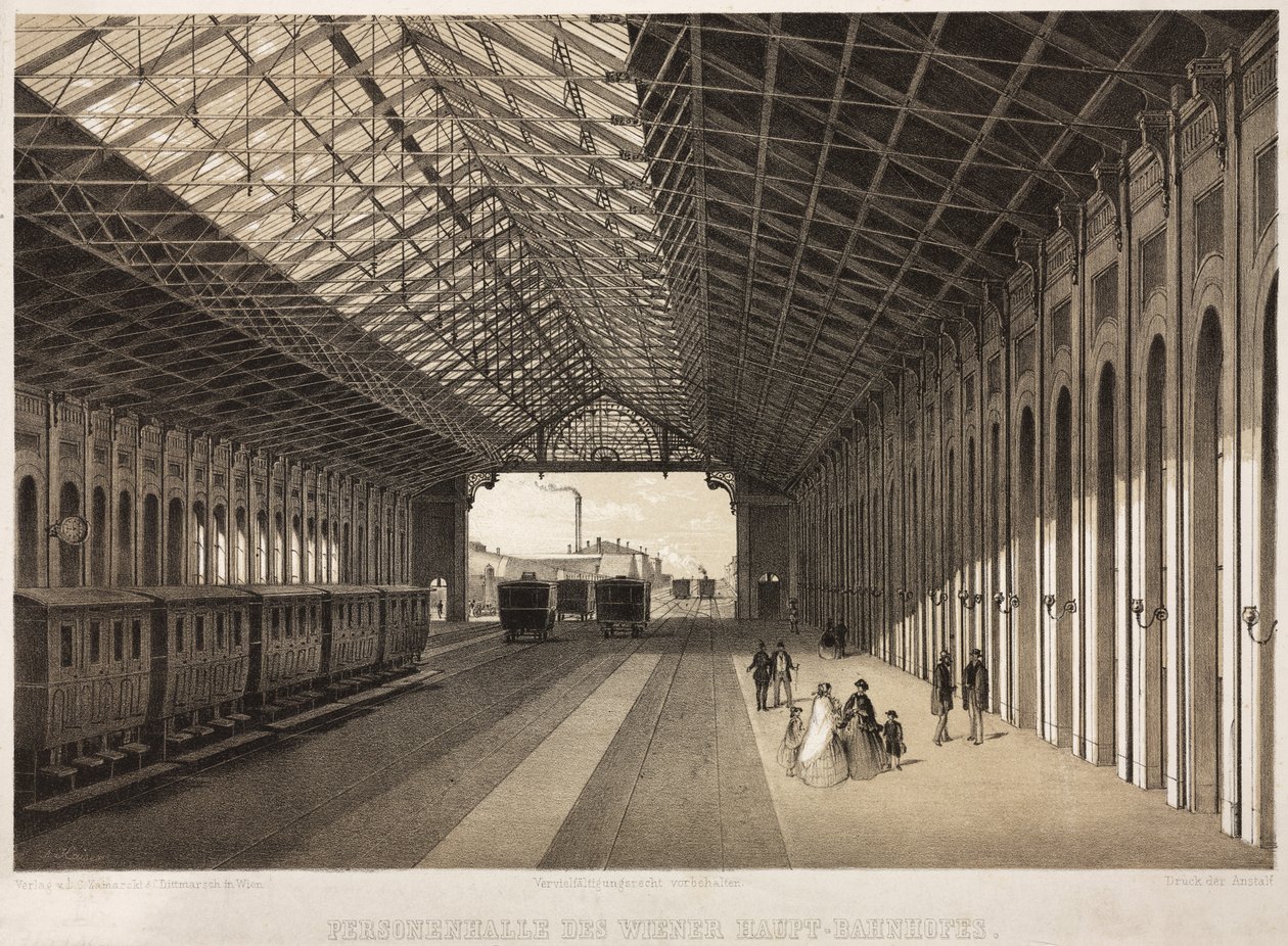 Intérieur de la gare centrale, Vienne - German School
