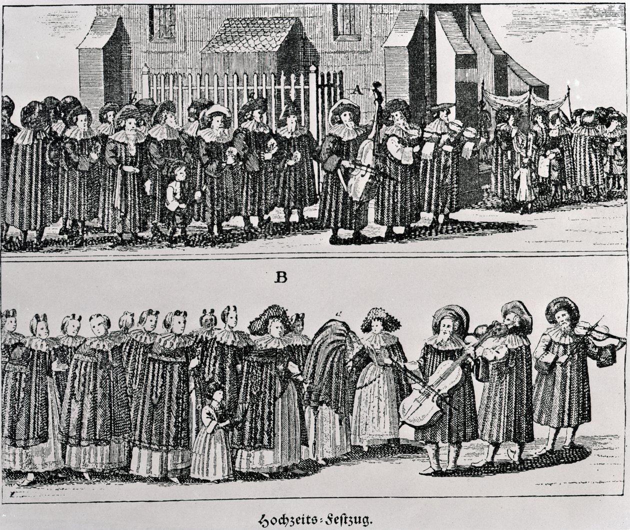 Procession de carnaval juif - German School