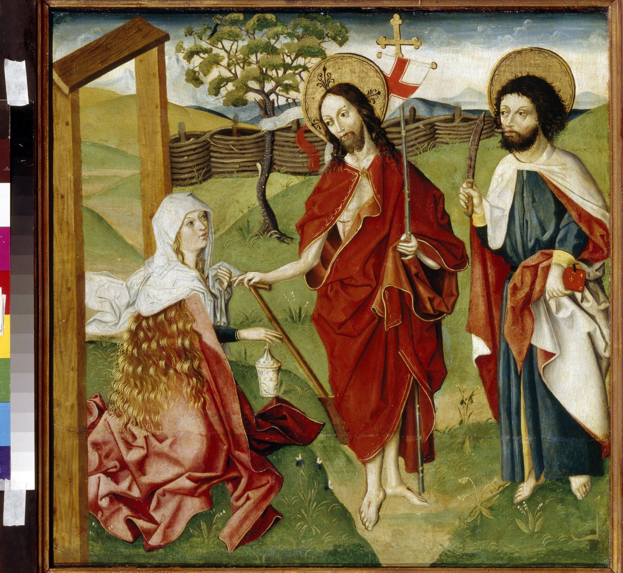 Le Christ, Marie Madeleine et Saint Barthélemy - German School