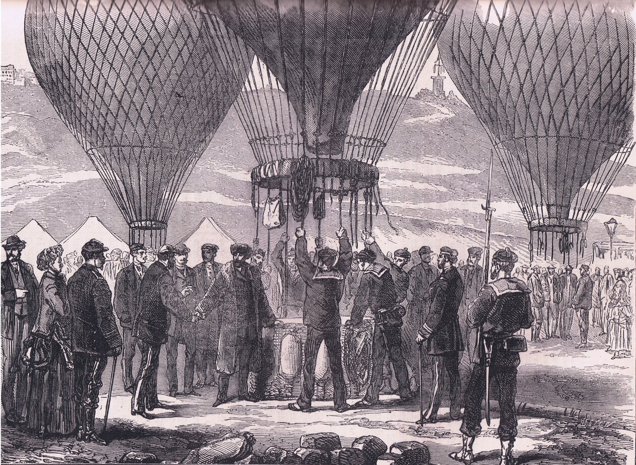 M. Gambetta partant pour Tours, Histoire de la guerre entre la France et l