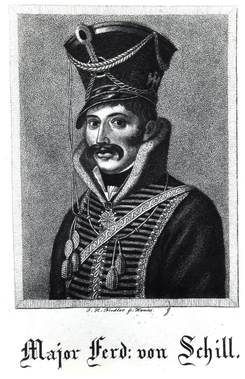 Major Ferdinand Baptista von Schill - German School