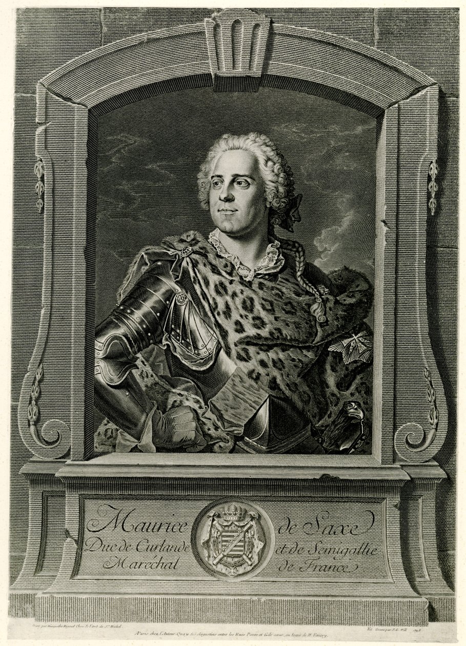 Maréchal Maurice de Saxe - German School