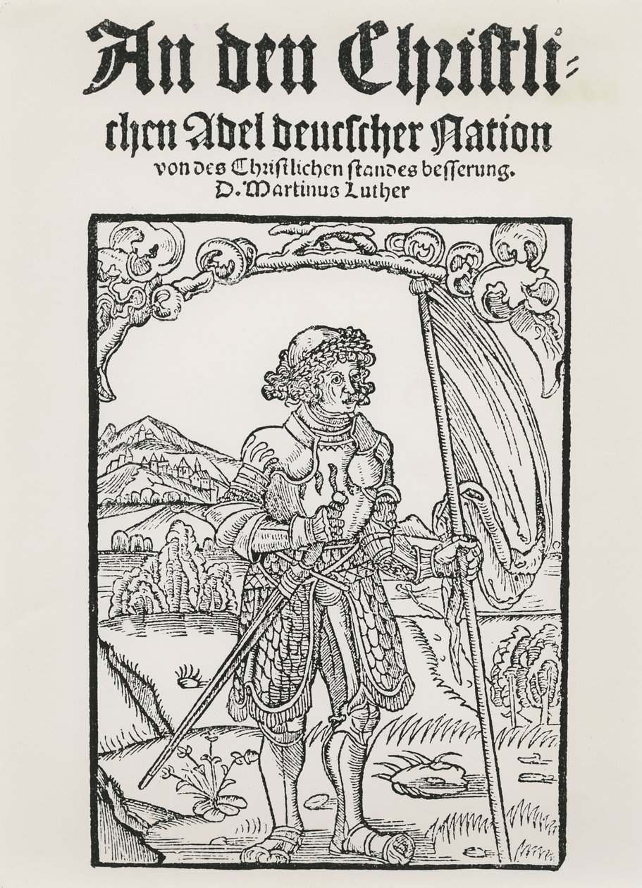 Manifeste de Martin Luther à la noblesse chrétienne de la nation allemande, Strasbourg, 1520 - German School