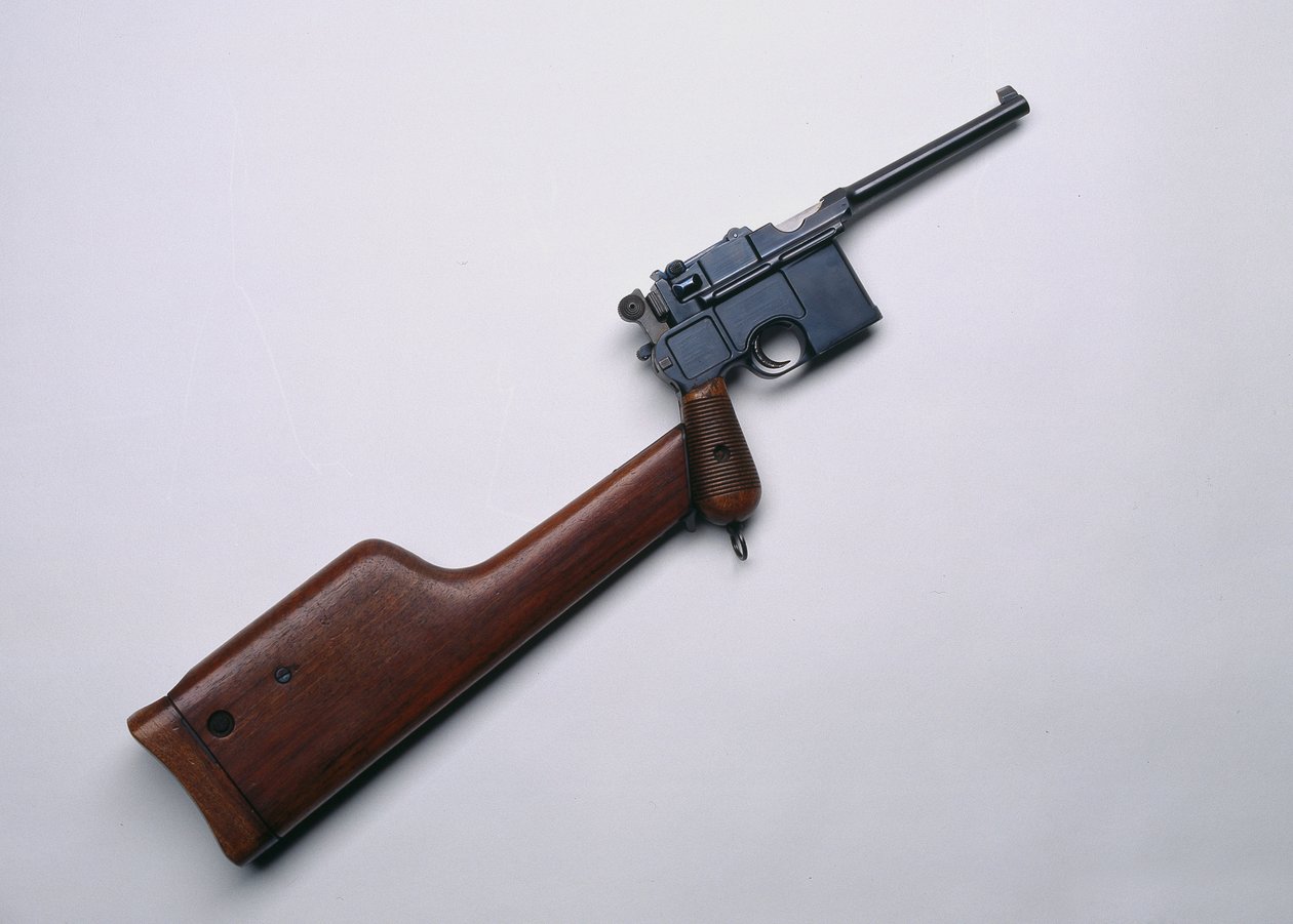 Pistolet Mauser semi-automatique 7,63 mm M1896, vers 1898 - German School