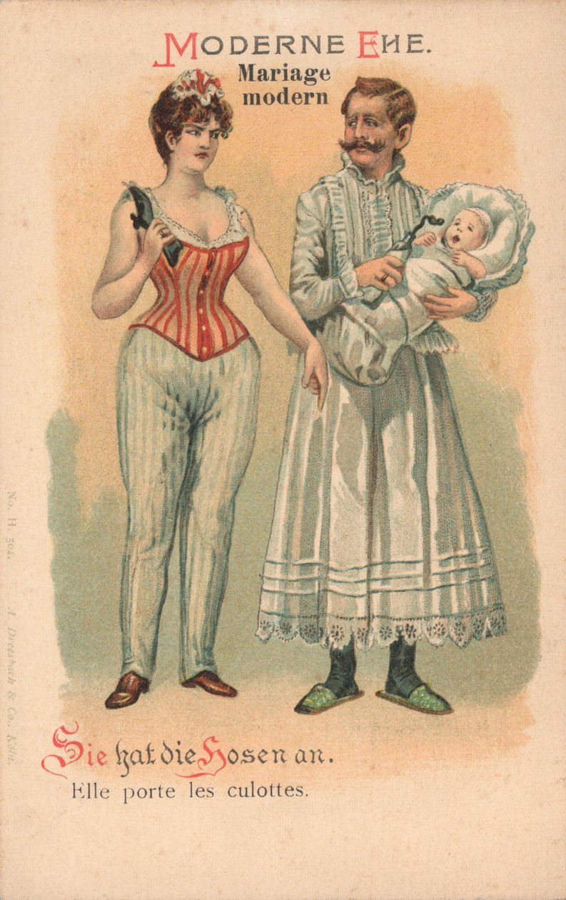 Mariage moderne (chromolitho) - German School