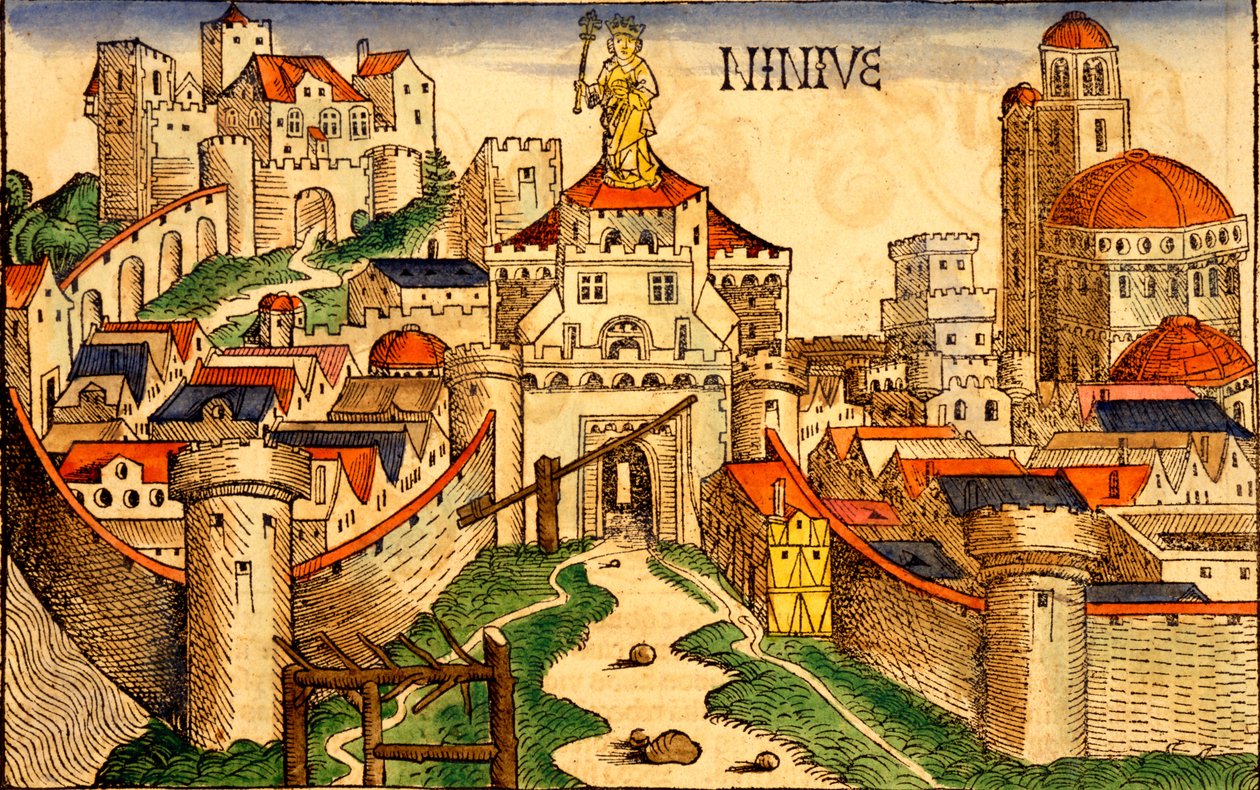 Ninive, du Liber Chronicarum par Hartmann Schedel, 1493 - German School
