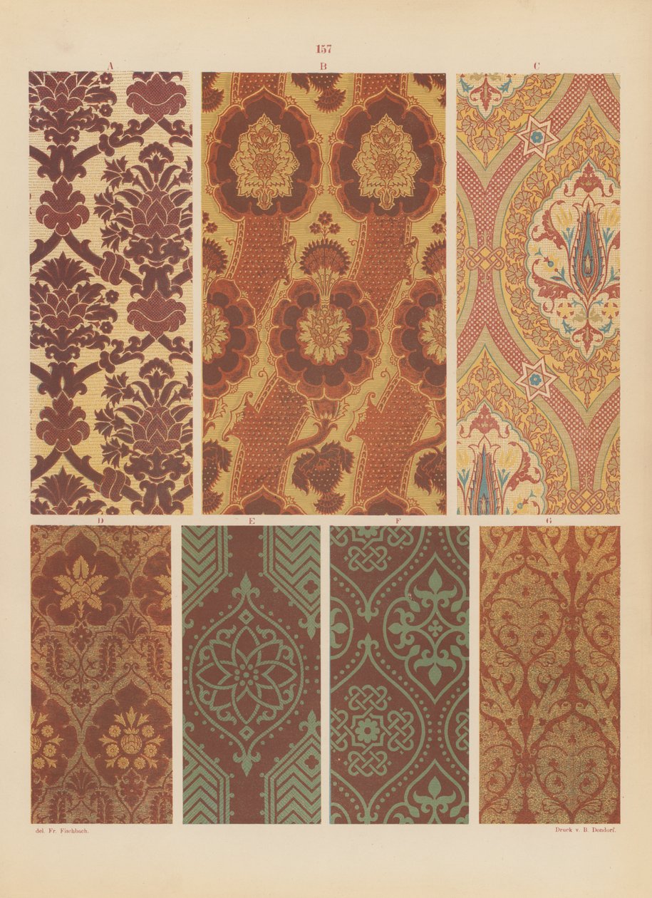 Page from Ornements de Tissus - German School
