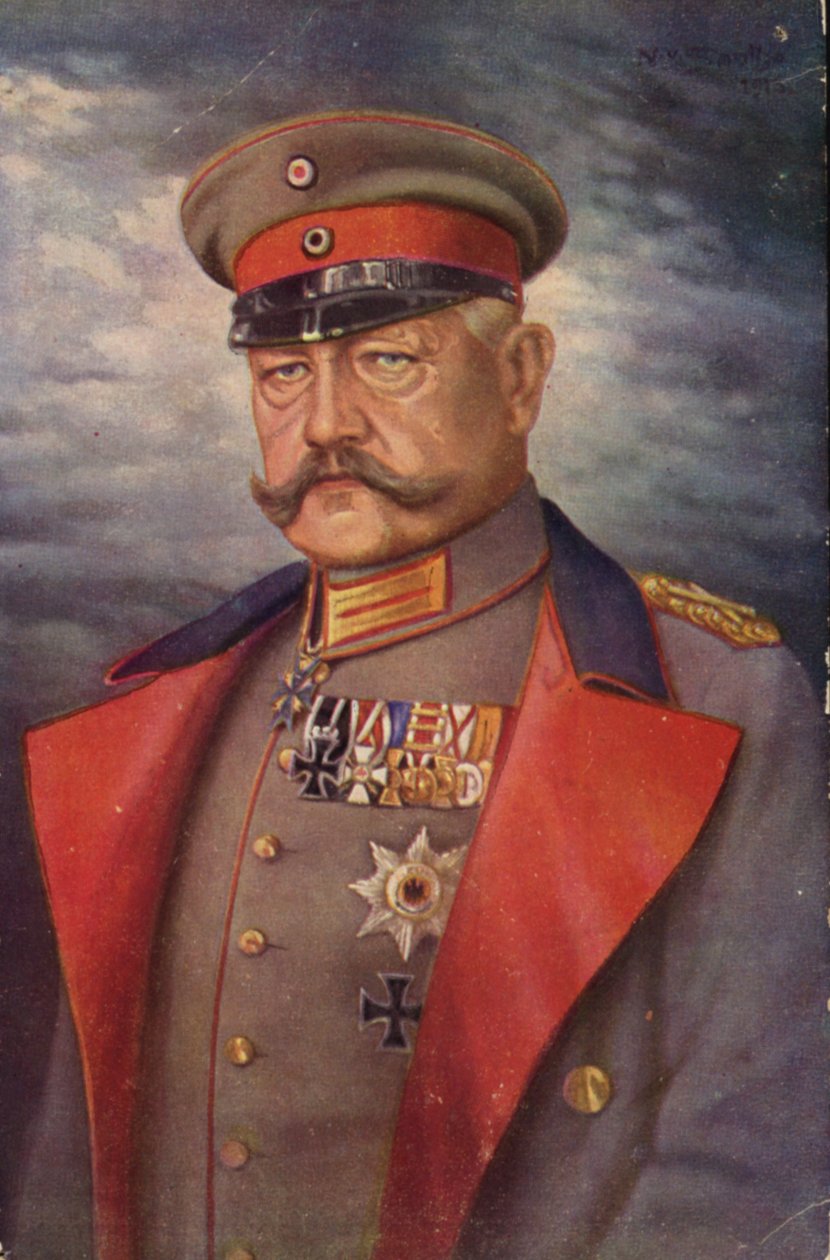 Paul von Hindenburg (litho couleur) - German School