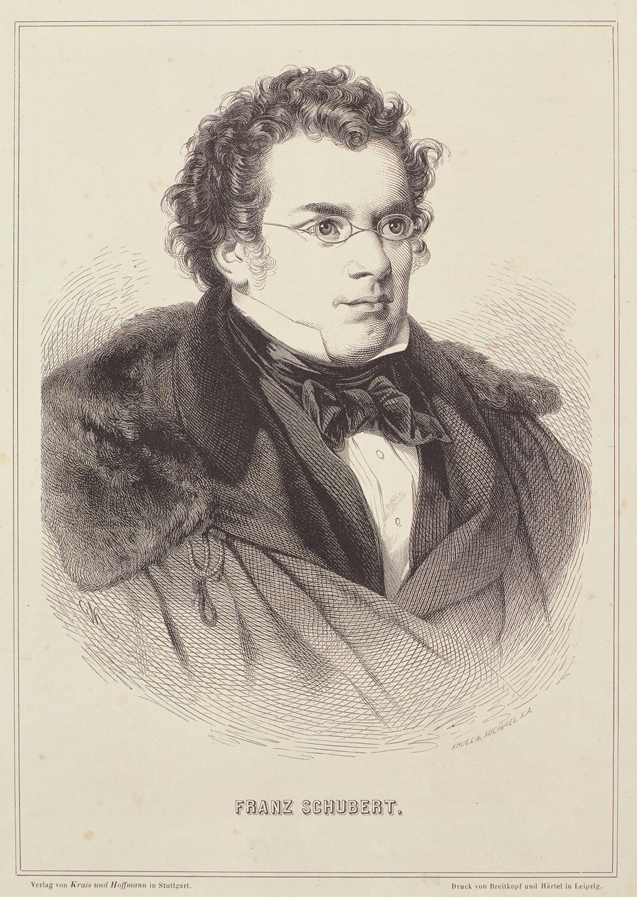 Portrait de Franz Schubert (1768-1827) - German School