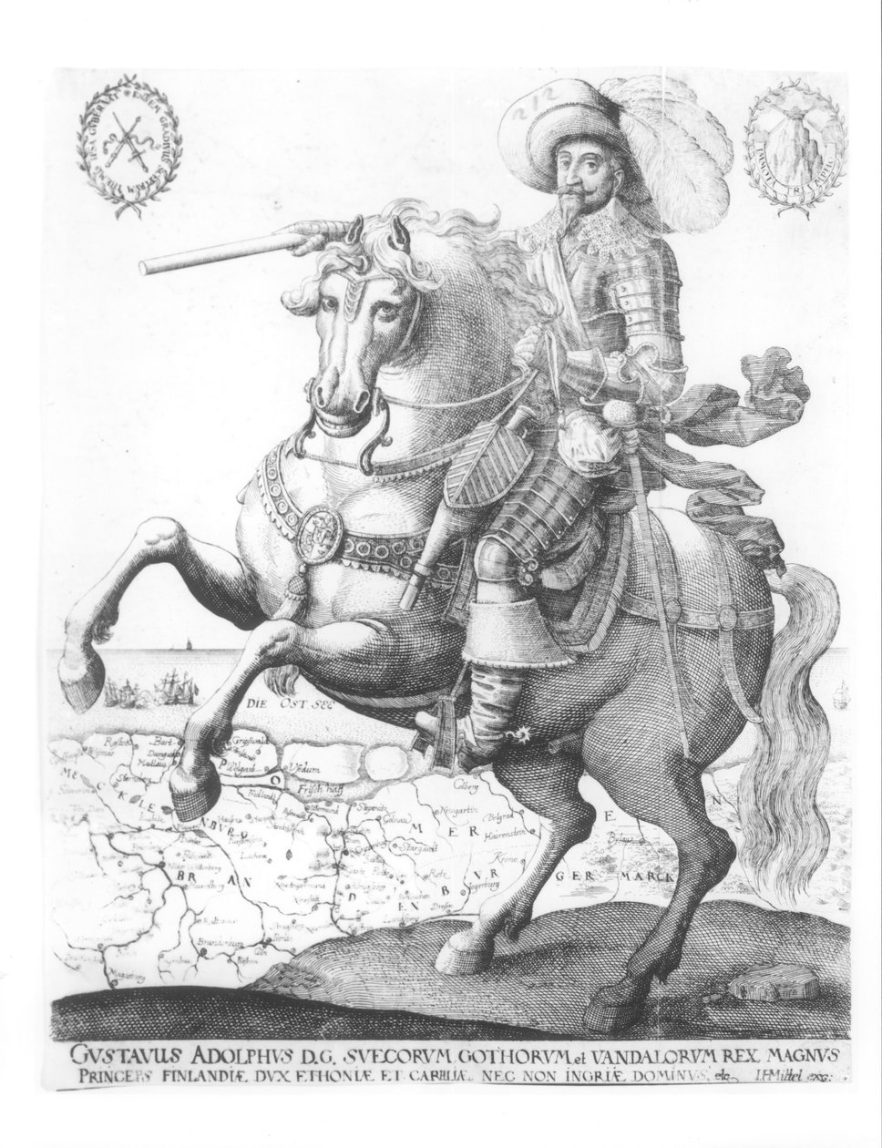 Portrait de Gustave-Adolphe II, roi de Suède (1594-1632) - German School