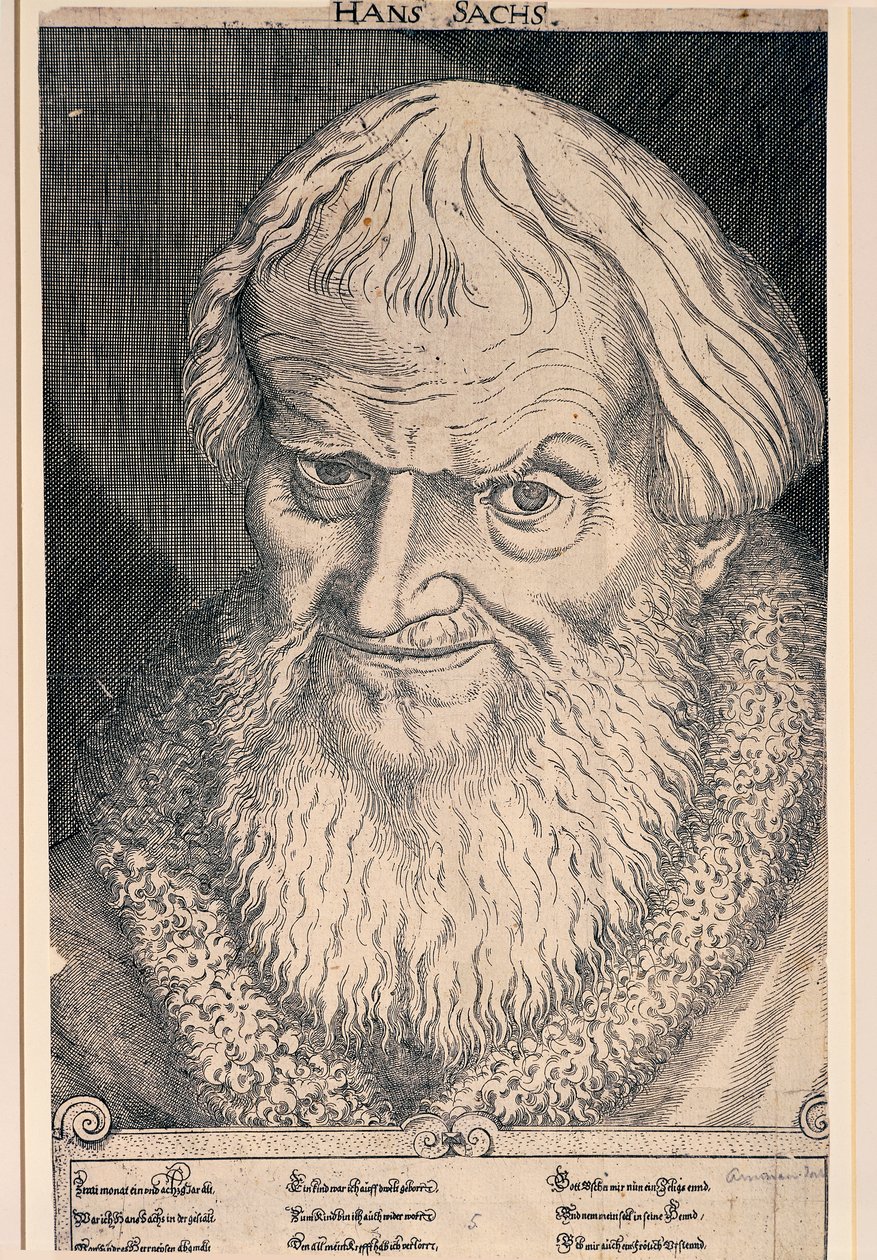 Portrait de Hans Sachs - German School