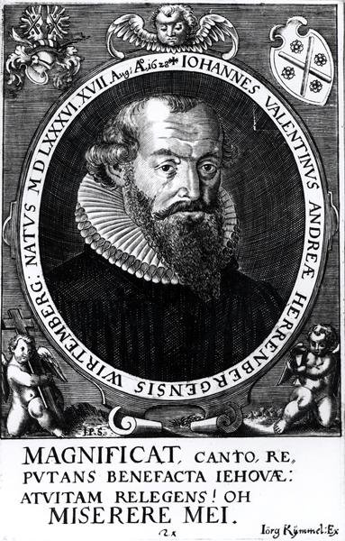 Portrait de Johann Valentine (né en 1586) de Herrenberg et Wurtemberg, gravé par Iorg Rijmmel, 17 août 1628 - German School