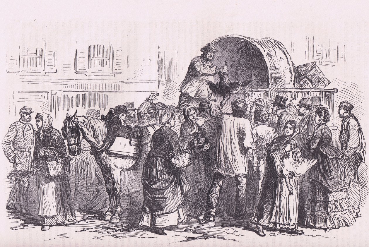 Vendeurs de volaille à Paris, Histoire de la guerre entre la France et l