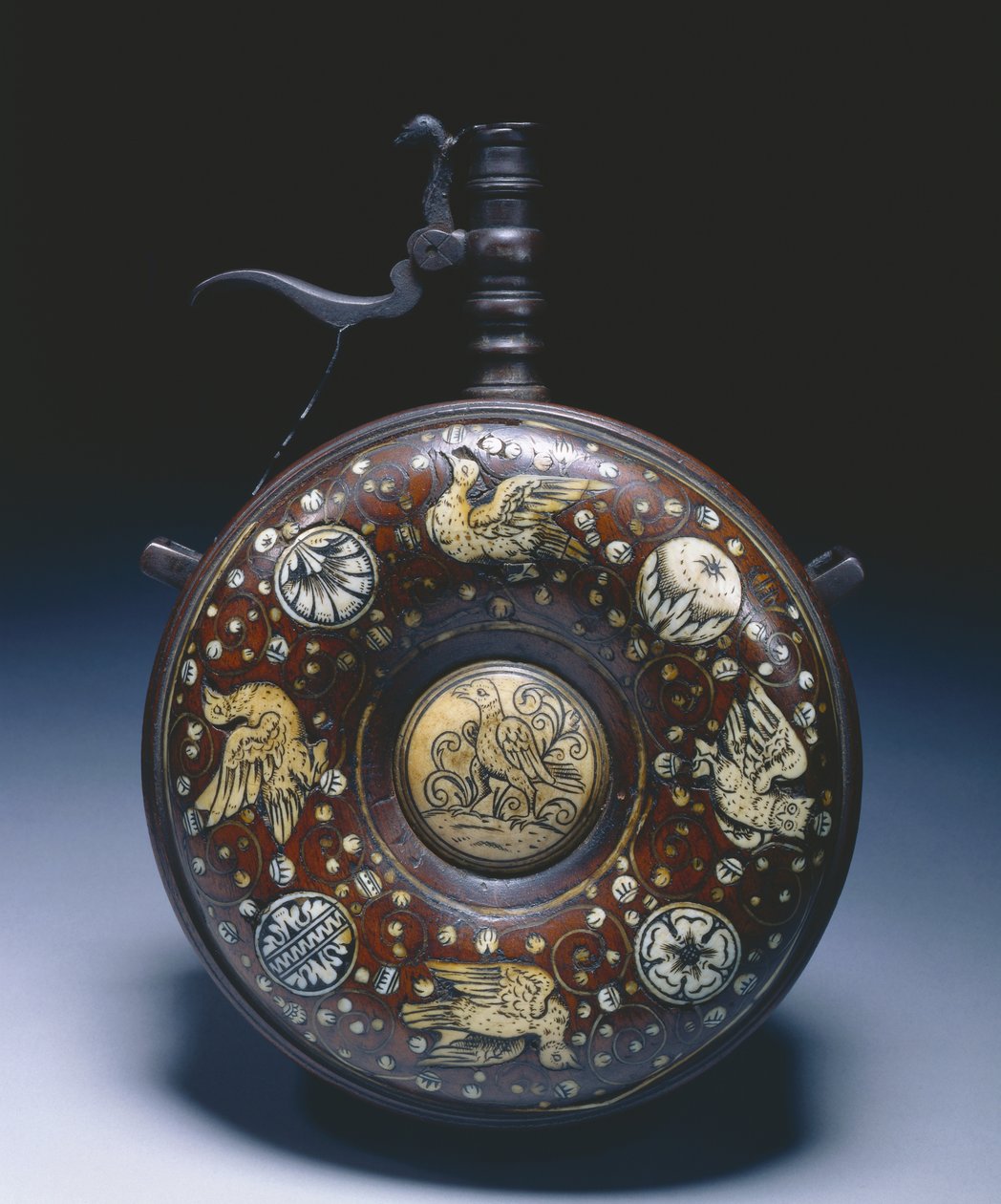 Flasque à poudre, vers 1620-50 - German School