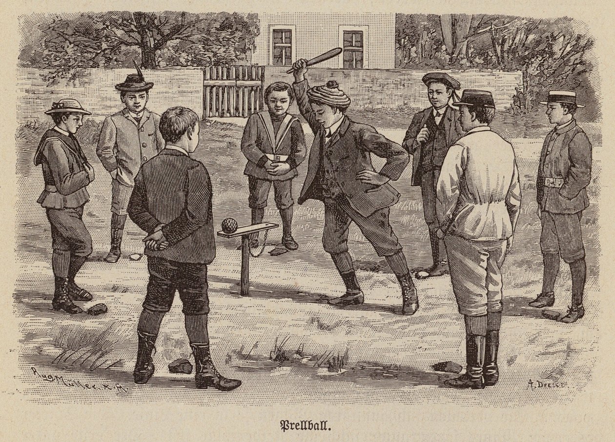 Prellball (gravure) - German School