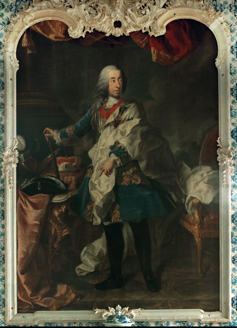 Prince électeur Clemens August, archevêque de Cologne ... (huile sur toile) - German School