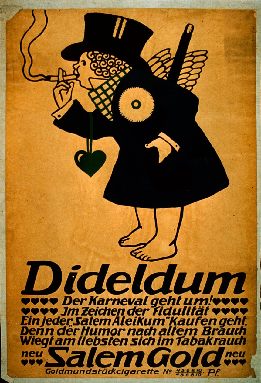 Publicité pour les cigarettes Salem Gold - German School