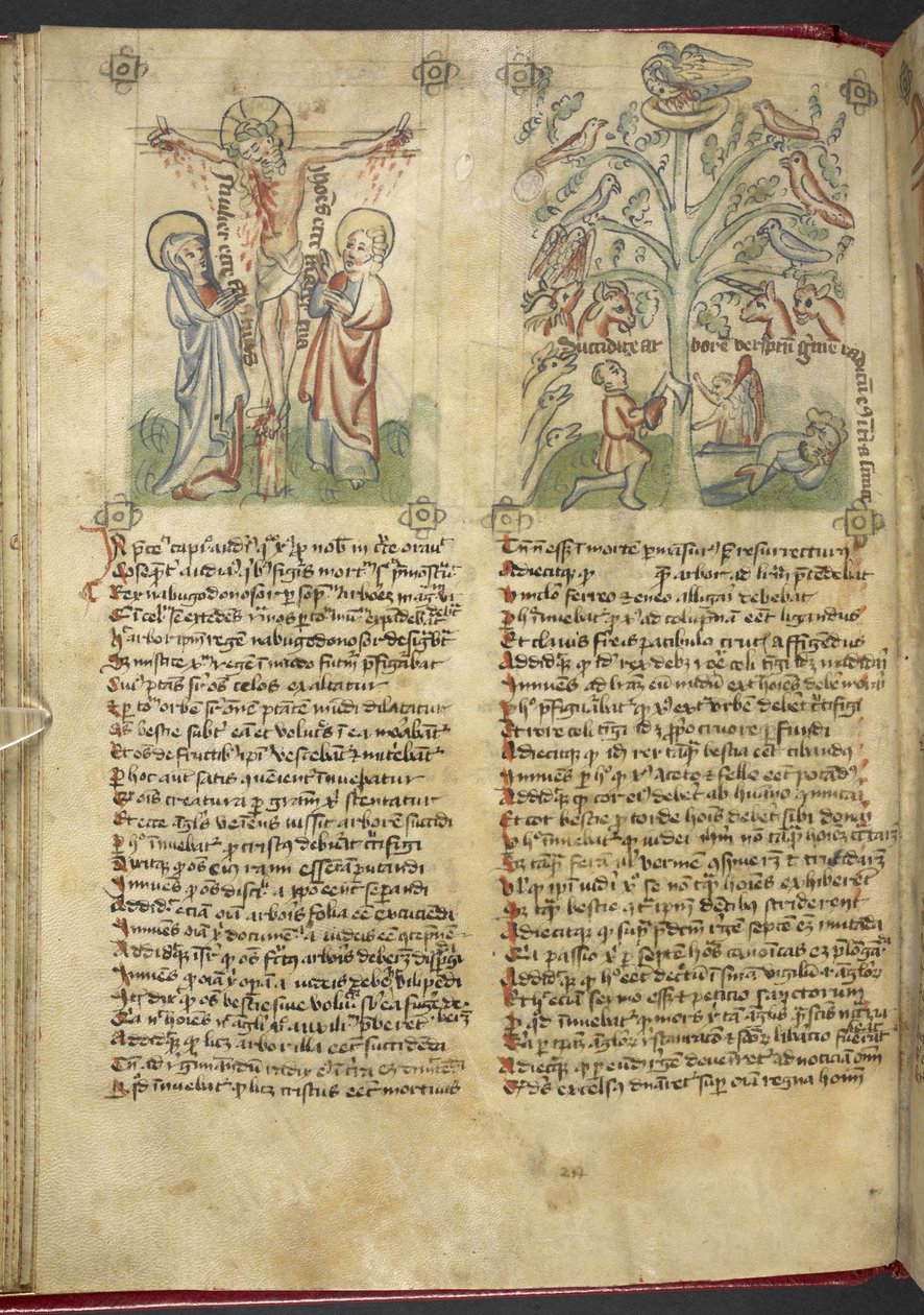Nabuchodonosor voit un arbre en rêve; la Crucifixion, du 