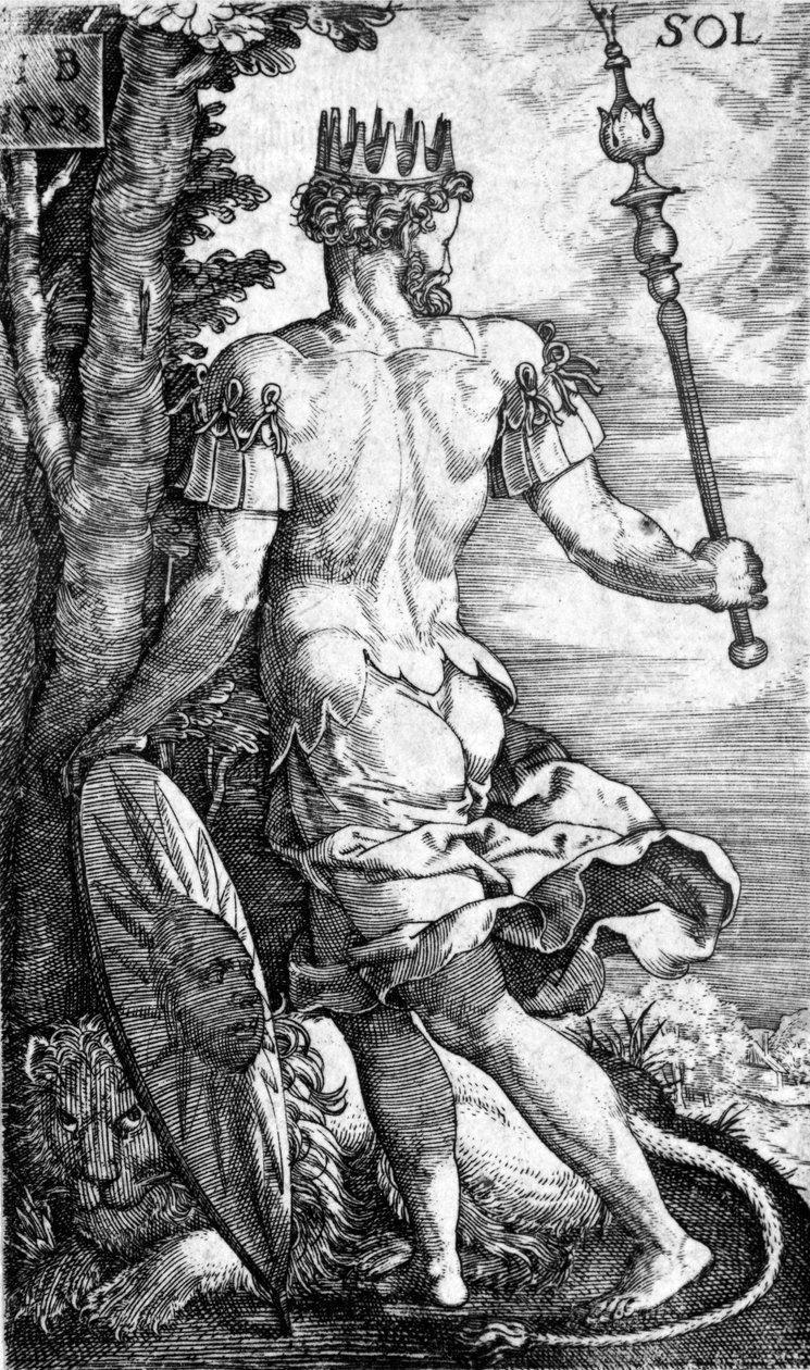Sol, imprimé par Georg Pencz, 1529 - German School