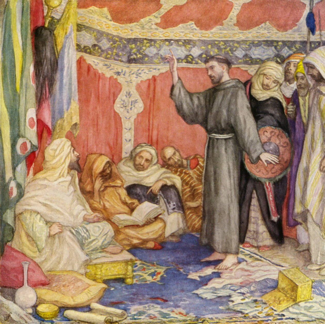 Saint François rendant visite au sultan d
