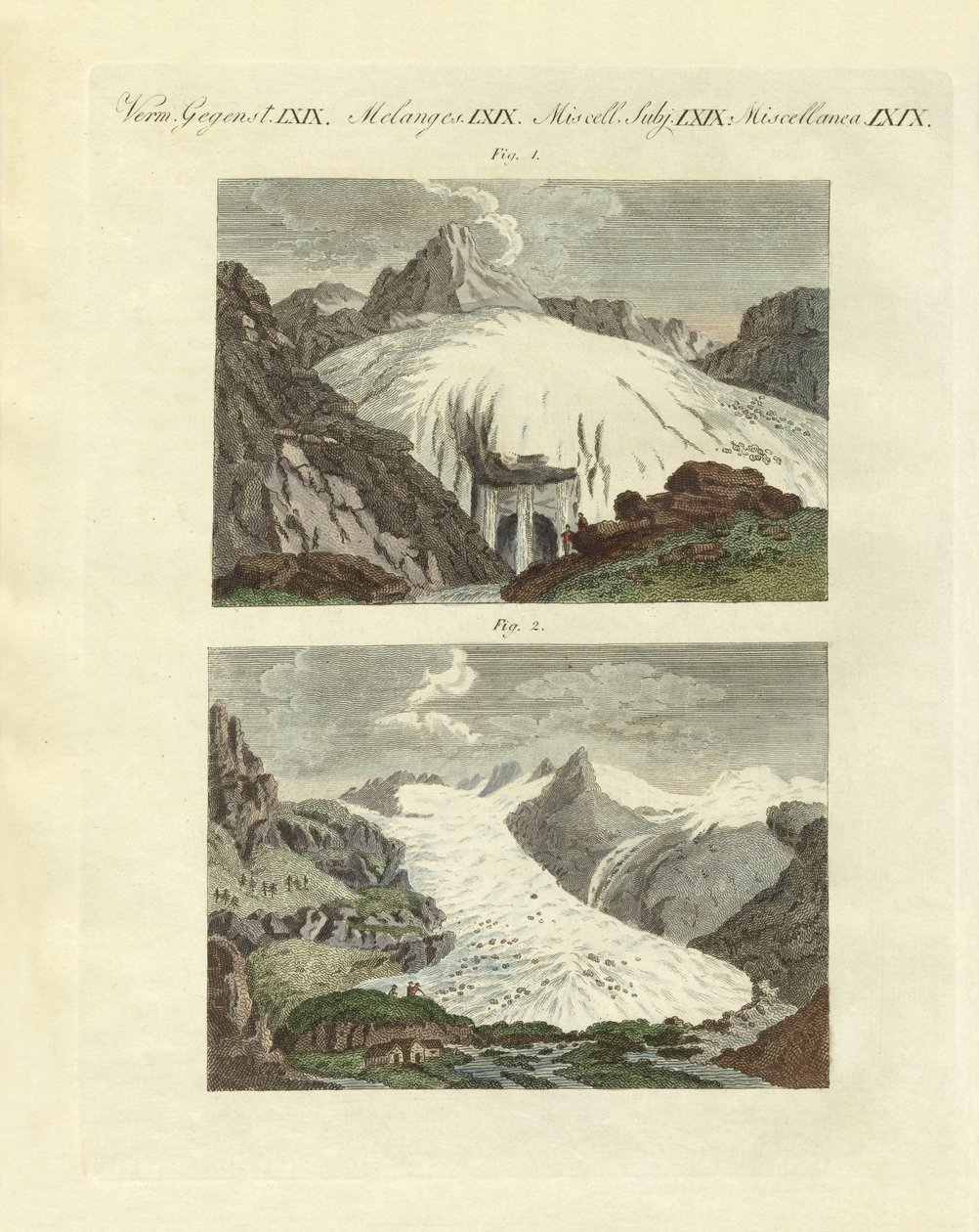 Glaciers étranges comme la naissance de grands fleuves - German School