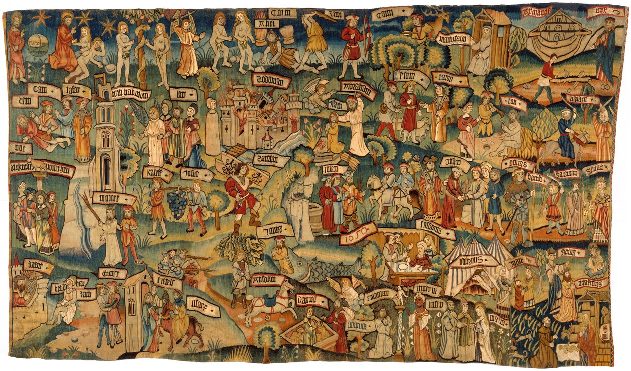 Tapisserie représentant trente-six scènes de l