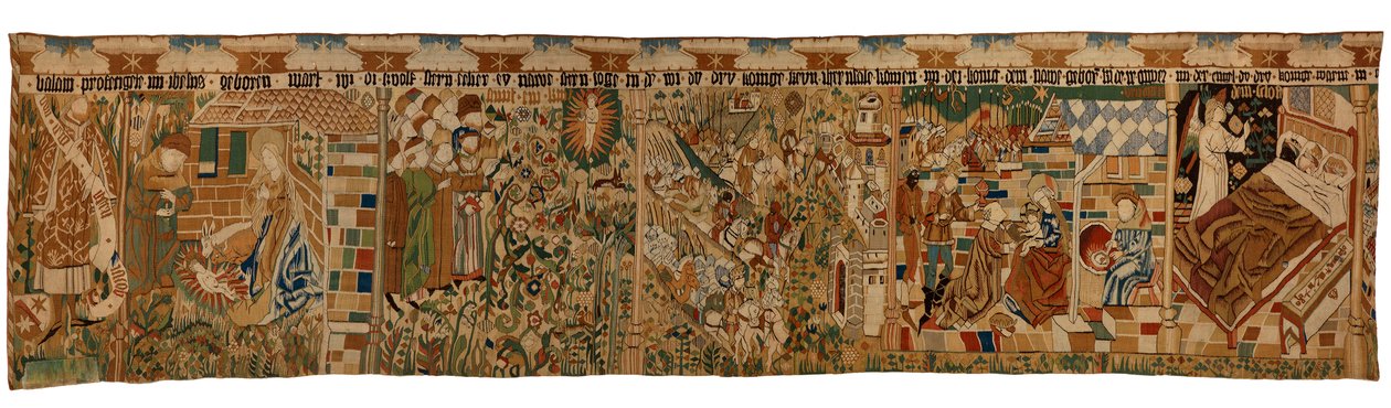 Bande de tapisserie représentant le Prophète Balaam et l