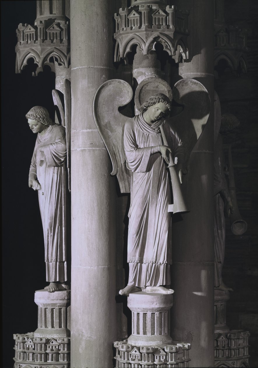 Le Pilier des Anges, dans le transept sud, c.1230 - German School