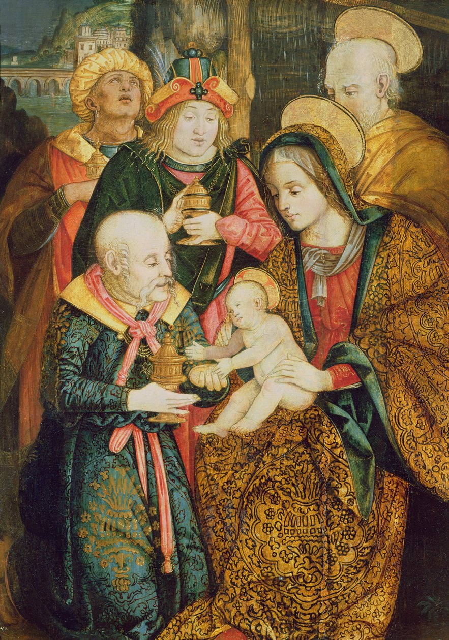 La Sainte Famille et les Trois Mages - German School
